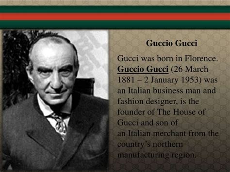 gucci of fashion's first name|what year was gucci founded.